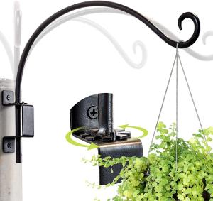 China Standard Black Swivel Plant Hook for Hanging Flower Basket Wind Chime Lantern and More wholesale