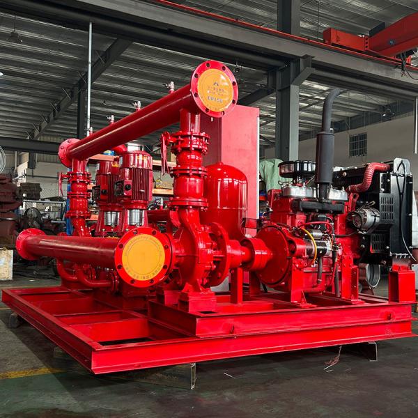 XBC GPM Dual Power Diesel Engine Fire Pump Set Integrated Fire Fighting Pump System