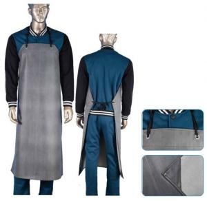Restaurant Supply Aprons , Canvas Coated Neoprene Industrial Work Aprons 