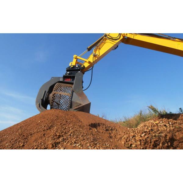 Low Noise Excavator Grapple Bucket 6-40ton Excavator Screen Bucket With Waterproof Motor