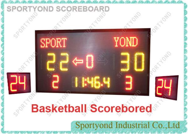 Quality Electronic scoreboard and shot timer displays Home and Guest scores to 199 and to team name for sale