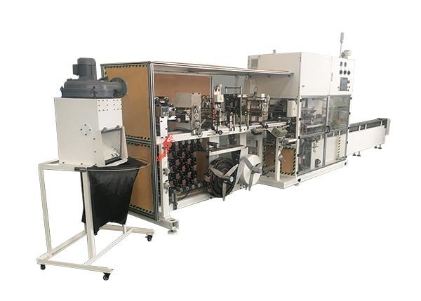 Quality 65ppm PLC Controller Sanitary Pads Packaging Machine Infeed On Line for sale