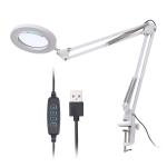 led magnifier lamp led light source c clamp base USB power input magnification