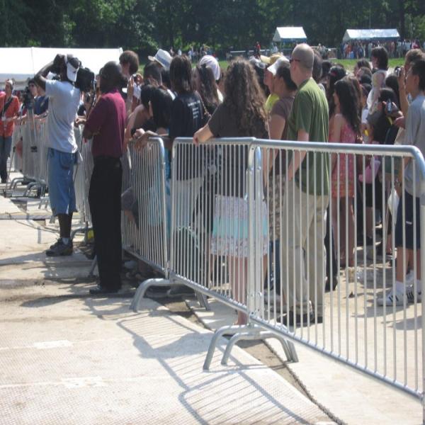 Galvanized Crowd Control Fence