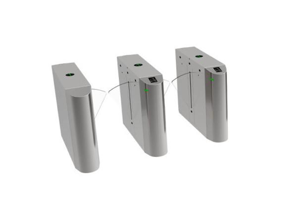 Quality Brushless Motor RGB LED Indicator Flap Barrier Gate SS304 Cabinet for sale