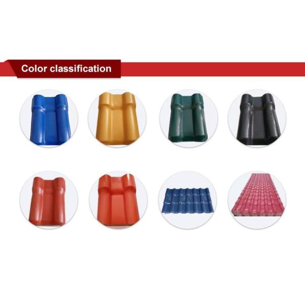 Fire Protection Customized 4 Layers Spanish ASA PVC Upgrade Synthetic Resin Roof Tile with and B1 Certification