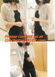 Fashion Knitted Cardigan Loose Pocket Hollow Long Sleeve Women Sweater Female
