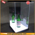 self-assembly custom 1/6 scale LED lighted clear figure acrylic display case for