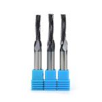 Precise Cemented Solid Carbide Thread Cutting Router Bit CNC Milling 3 Teeth