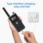 3-5KM Long Range Rechargeable Walkie Talkies with Vox Function LED Screen and