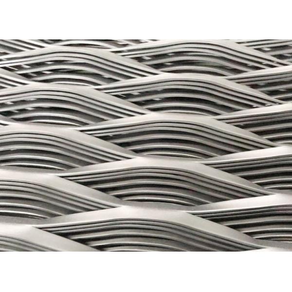 Stainless Steel Expanded Metal Sheet Galvanised Mesh Facade Architecture 4mm Thickness