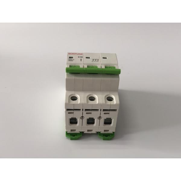 White Plastic MCB Circuit Breaker Light Weight Low Voltage IP20 Protection