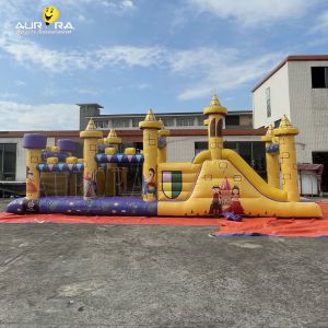 Custom Commercial Inflatable Obstacle Course With Slide Waterproof Diversified