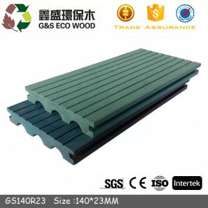 China Insect Proof 150mm WPC Decking Boards Solid Wood Plastic Composite Without Nail wholesale