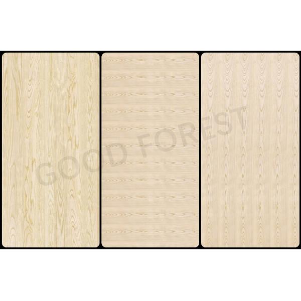 Natural ASH Wood Veneer Sheets Special Grain Customized For Doors
