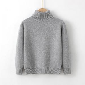China Plain Knit Sweater Blouse Crochet Sweatshirt Warm Crewneck Pullover Tops for Children clothing wholesale