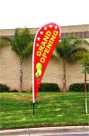 3 m double sided teardrop flags with dye sublimation printing