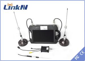  Police  Video Receiver COFDM QPSK AES256 Encryption FHD CVBS H.264 with Display Battery Powered