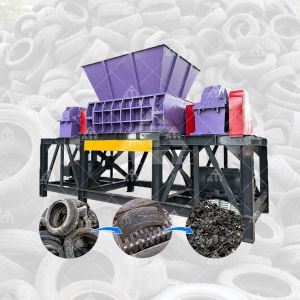 China 2TPD-3TPD Waste Tire Shredder Recycling Scrap Tire Crusher Machine wholesale