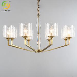 China Clear Metal E14 Bulb Glass Modern Pendant Lamp For Living Room wholesale