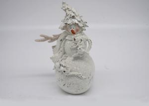 China Polyresin Material Christmas Snowman Figurines Gift Crafts For Decoration wholesale