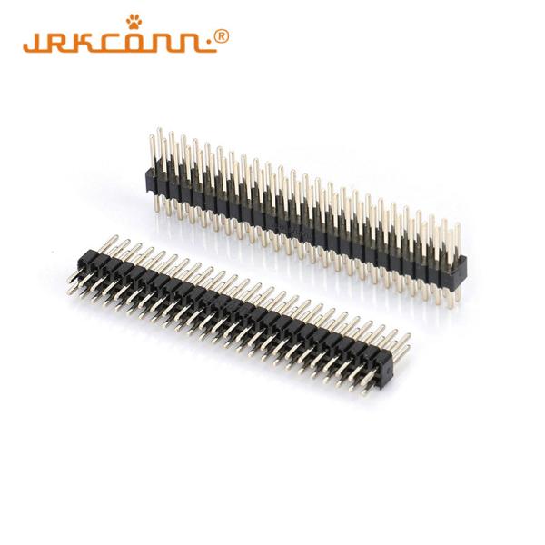 Quality 2X25P Pin Double Rows  Header Connectors 180Degree 2 Pin Female Header Connector for sale