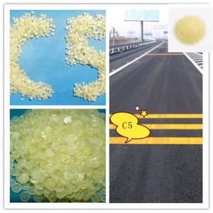 China thermoplastic road marking paint 3# 4# 5#  C5 Hydrocarbon Resin / Petroleum Resin light yellow color granule on sale