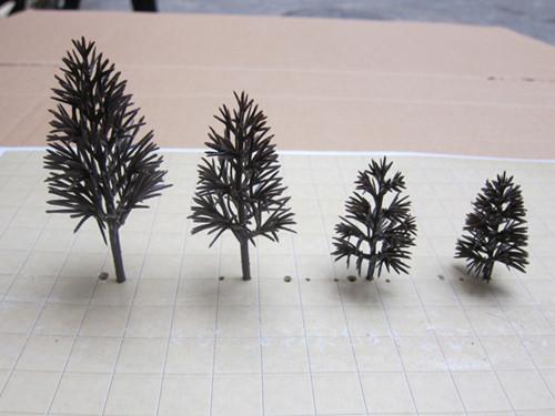 Quality 1:1000plastic tree arm,tree trunk,miniature artifical tree arm,fake trees,model stuff for sale