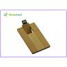 Buy cheap Carbonized Bamboo Card 16GB Wooden USB Flash Drive Logo Engraved Wooden USB 64 from wholesalers