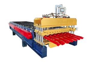 1.2m Roofing Sheet 3Phase Step Tile Roll Forming Machine Servo Motor