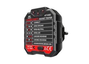 HT105D Electrical EU Plug Socket Tester 48V - 250V Circuit Breaker Finders Voltage Detector