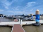 Customized Aluminum Floating Docks Floating Pontoon With Rubber Fenders Pier