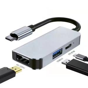 China USB 3.1/USB Type-C Hub Adapter Docking Station with 4K HDMI USB3.0 USB 3.0 Type C PD wholesale