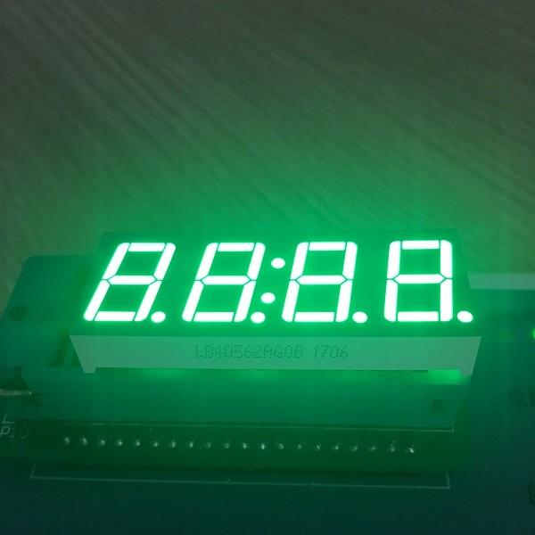 Pure Green 4 Digit 7 Segment Led clock Display 0.56 Inch common anode For