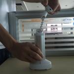 Comer mobile phone alarm display stand with alarm sensor and charging cables