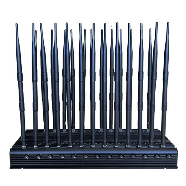 Multifunctional 26 antennas jammer shielding all 2G 3G 4G 5G WIFI GPS RF LOJACK VHF UHF LORA FM Radio Signals with Remote Control
