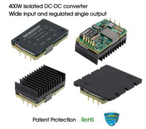 China 400W isolated DC-DC converter Wide input and regulated single output wholesale