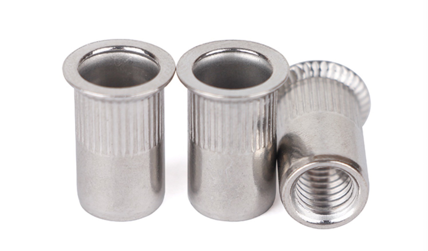 SS Countersunk Head Rivet Nuts Vented Flat Head Chemical Resistant