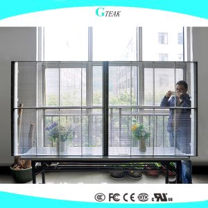 See through transparent led display window advertising