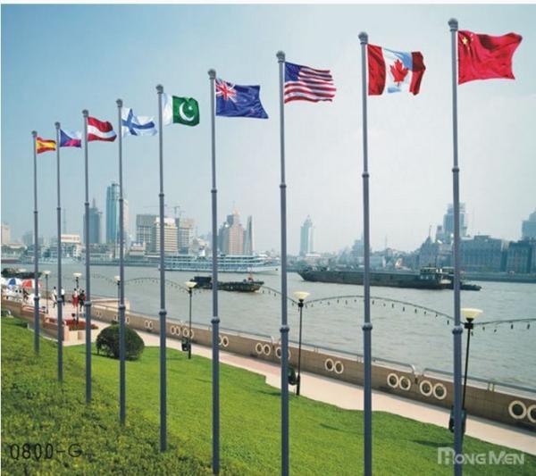 Quality Intelligent Automatic Telescopic Aluminum Flag Pole With Remote Control for sale