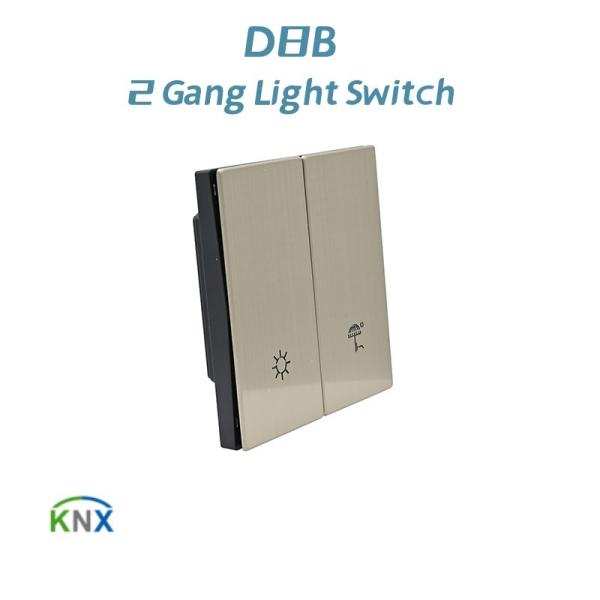 Quality 86mmx86mm Size UK Square Type KNX Smart Push Button Wall Switch for sale