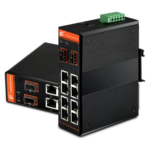 Quality Gigabit Ethernet PoE Switch Unmanaged 8x10/100Base-TX + 2x1000Base-FX SFP / 8xPoE for sale