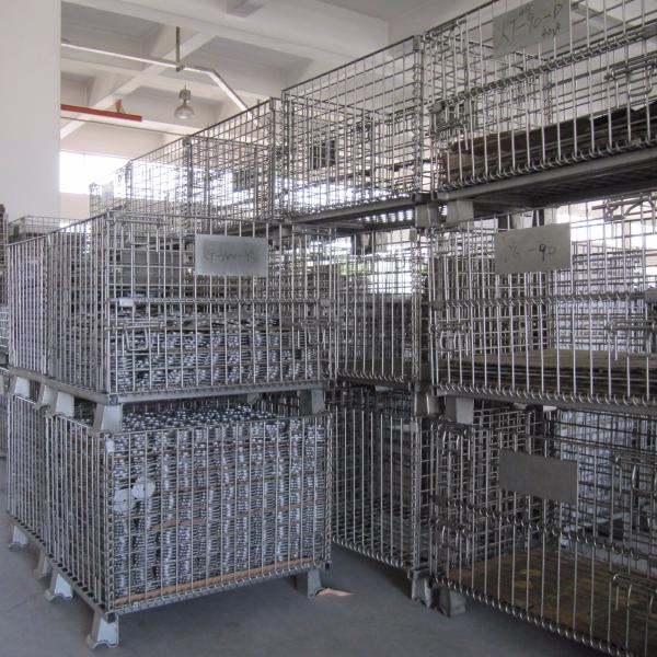 Quality Warehouse Butterfly Stackable Stillages Wire Mesh Pallet Cages for sale