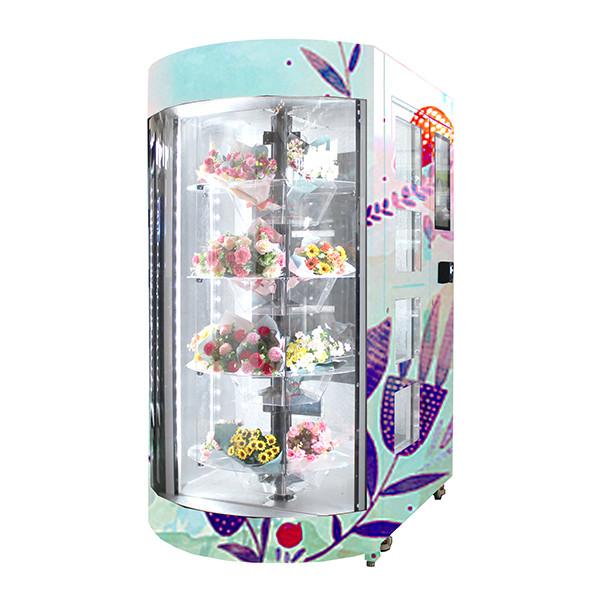 Quality Florist Fresh Flower Station Vending Machine Automated 24 Hours Remote Control System for sale
