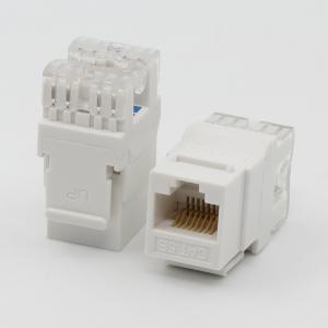 China RJ45 180 Degree Cat5e Ethernet Jack , UTP Keystone Network Jack wholesale