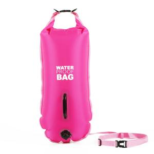 China 36*72cm 28L Open Water Swimming Float Bag With Adjustable Waist Belt wholesale