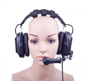 China Headband Ear Headband XLR-4 Double Noise Cancel Intercom Earpiece wholesale