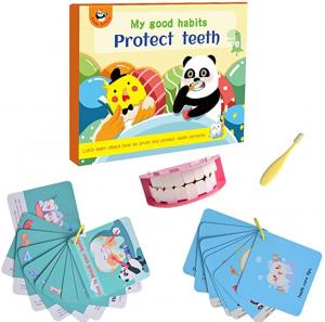 China Interactive Early Childhood Development Toys Tooth Brushing Book Sets For Kids wholesale
