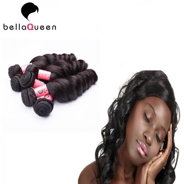 Quality Natural Black 1b 6a New Unprocessed 100 Human Remy Hair Extensions for sale