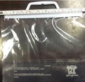 China Rigid Snip Handle Plastic Bag/Rigid Snap Handle Bag/Click Up Handle Plastic Bag,Hard Handle Bags/Plastic Rigid Handle Ba wholesale